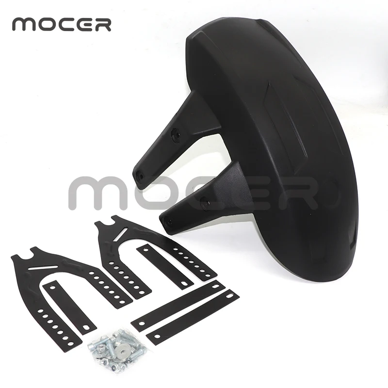 Motorcycle Black Plastic Horizon Modified Rear Wheel Fender for  Splash Guard  Cover  Mudguard W/Bracket Accessories