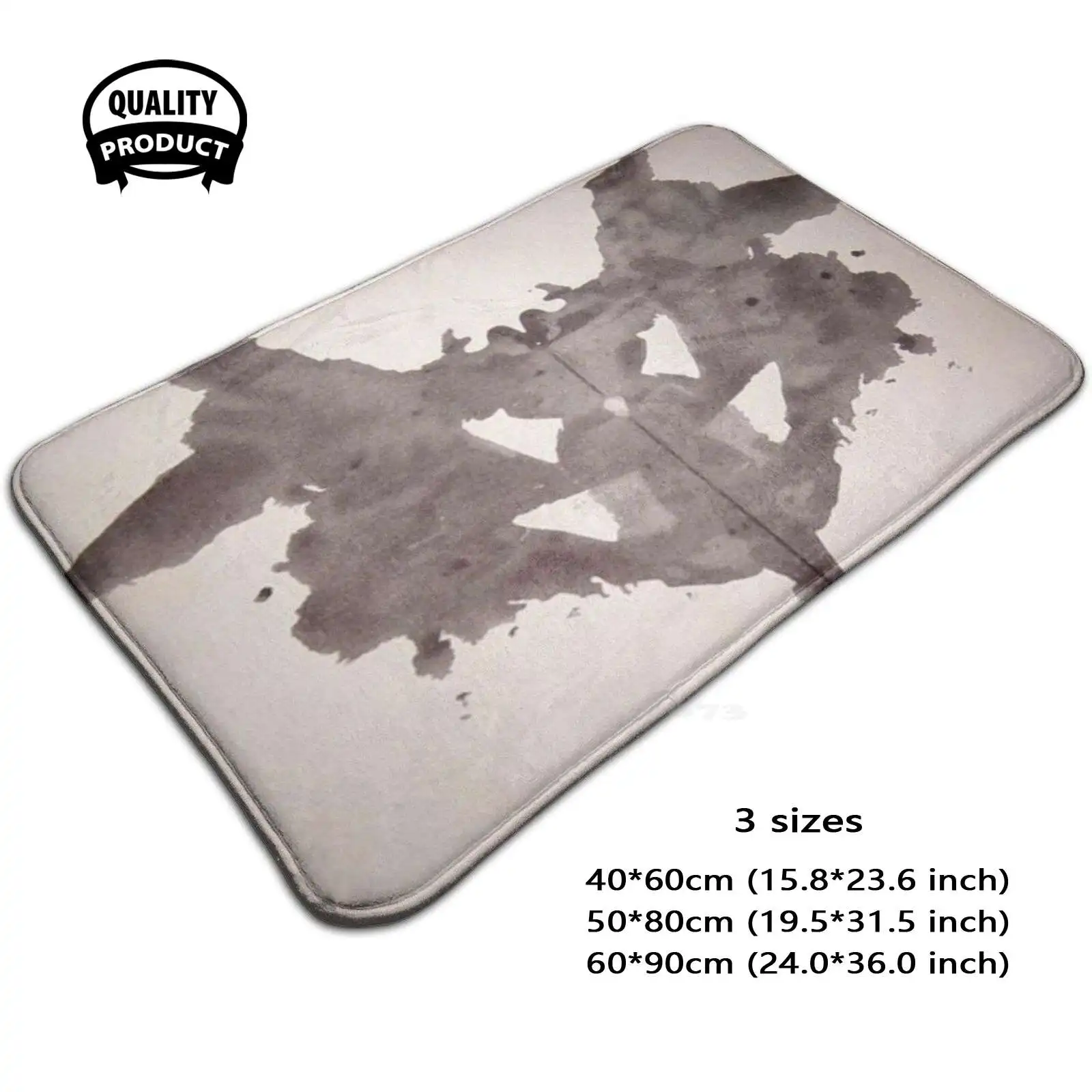 Inkblot , First Blot , Rorschach , Inkblot Test. Soft Cushion Home Carpet Door Mat Car Rug First 1St Rorschach Psychologists