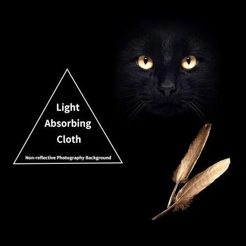 Fondo de fotografía no reflectante, tela absorbente de luz flocada negra para fotos, accesorios de estudio de fondo, fotografía