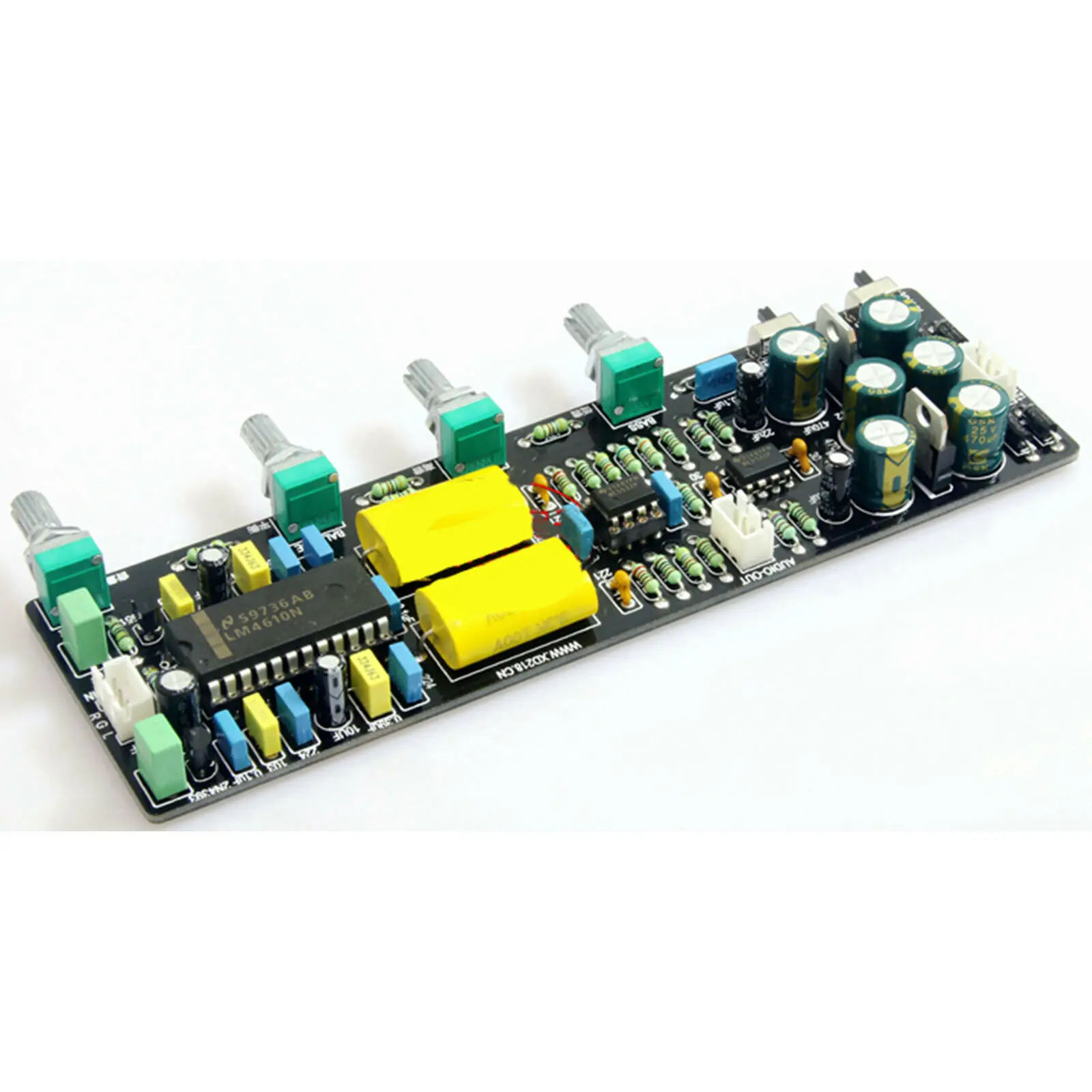 LM4610 Tone Control Board w/3D Surround and Equal Loudness Volume AC 12V-0-12V