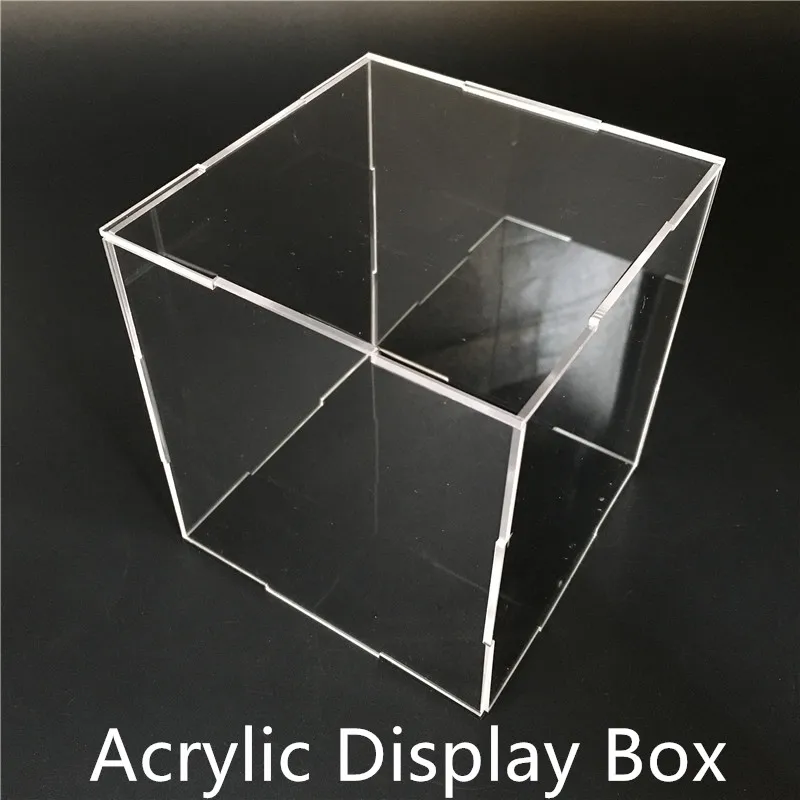 MMZ MODEL 3D Metal Puzzle Acrylic Display Box transparent Black Base Showcase Dustproof Model Toy Display Case Collectibles Show