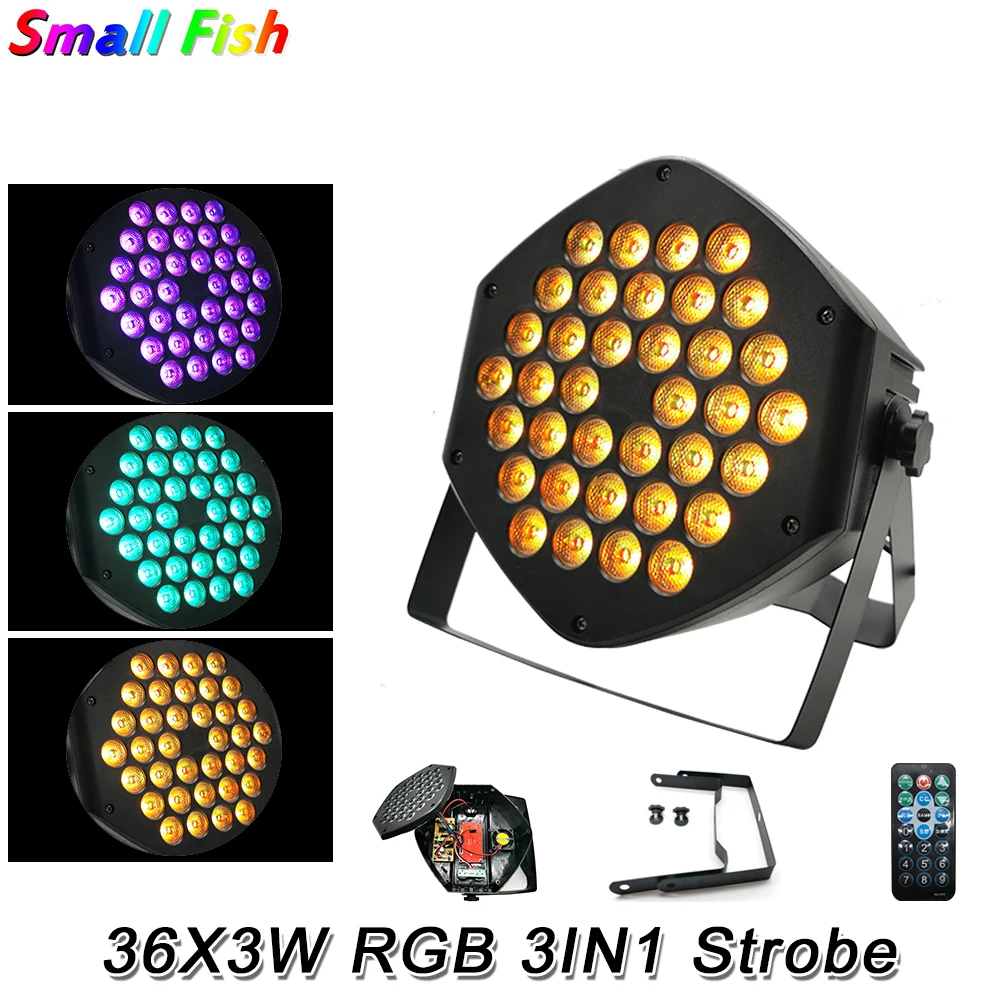 

Мини 36X3W RGB 3 в 1 светодиодный прожсветильник Тор для диджея, сценисветильник для дискотеки, оборудование для создания световых эффектов DMX 512, пульт дистанционного управления для Paty, клуба, свадьбы, бара