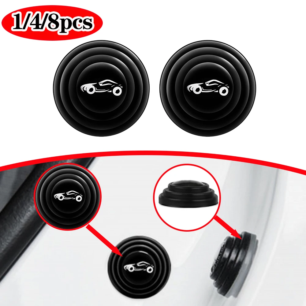 

Car Door Shock Stickers Silent Gasket W/ Trunk Sound Insulation Pad Shockproof Thickening Cushion Shock Absorbing Gasket