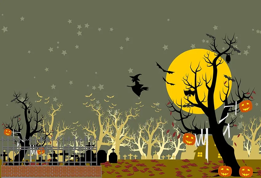 Telones de fondo de fotografía de Halloween, telón de fondo de tela de estudio, linterna de calabaza, ACCESORIOS FOTOGRÁFICOS digitales