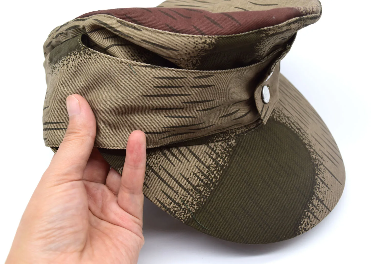 MILITARY REENACTMENT GERMAN ARMY ELITE M43 SPLINTER CAMO B HAT FIELD CAP