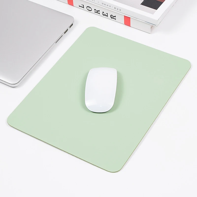 Mouse Pad PU Anti-Slip Gaming Mousepad Waterproof Anti-Scratch Single Side Computer Mice Mat For PC Laptop Desktop 230*190*2mm