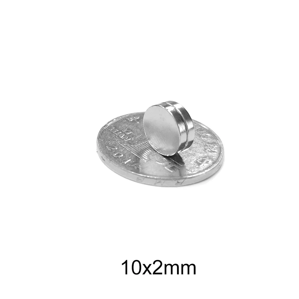 20/50/100/150/200/300PCS 10x2 mm Small Round Strong Powerful Magnets N35 Neodymium Magnet Disc 10x2mm Permanent Magnets 10*2 mm