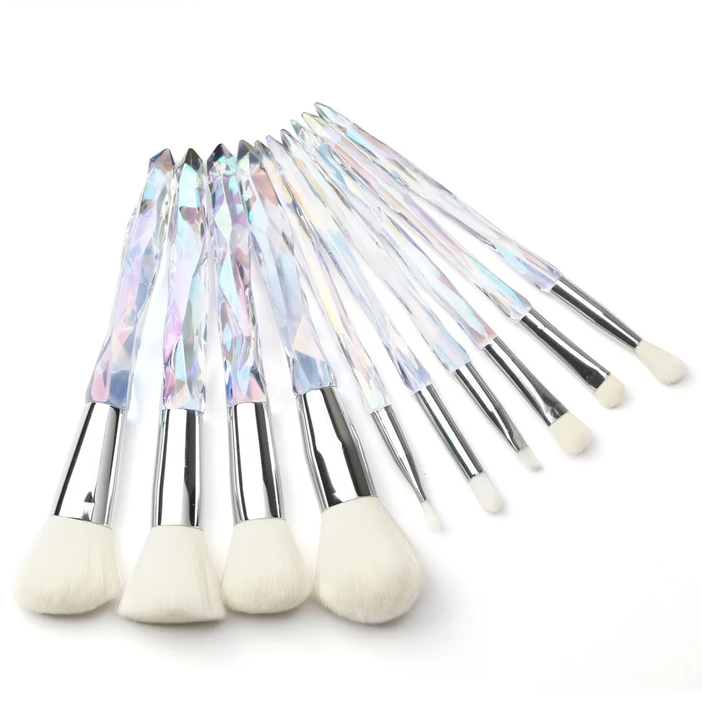 

Makeup Brush Brown Brush Eyeshadow Brush Eyebrow Brush 10 Pcs Face Powder Blush Eye Shadow Brush Professional Brush Set