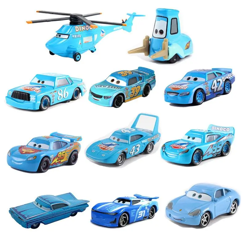 Disney Pixar Cars 3 2 Lightning McQueen Racing Family Jackson Storm Ramirez King mater 1:55 Diecast Metal Alloy child Toys gift