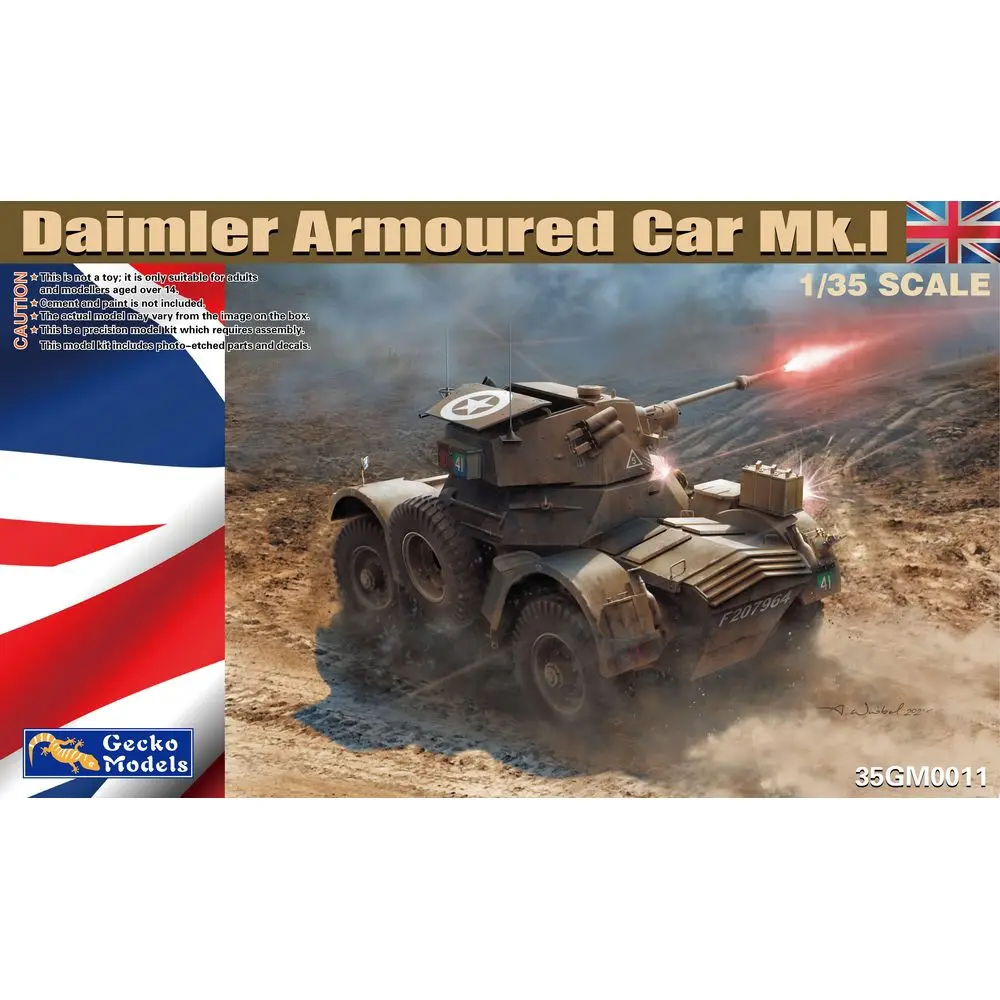 

Gecko Models 35GM0011 1/35 Daimler Armoured Car Mk.I - Scale Model Kit