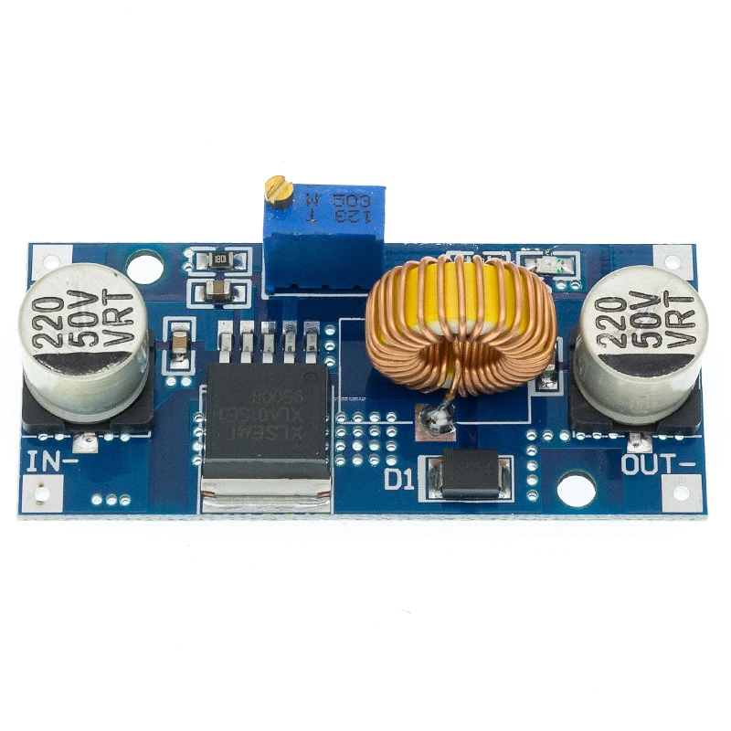 5A DC-DC Step Down Adjustable Power Supply Module Lithium Charger XL4015 4~38V 96% 5A DC adjustable step-down module