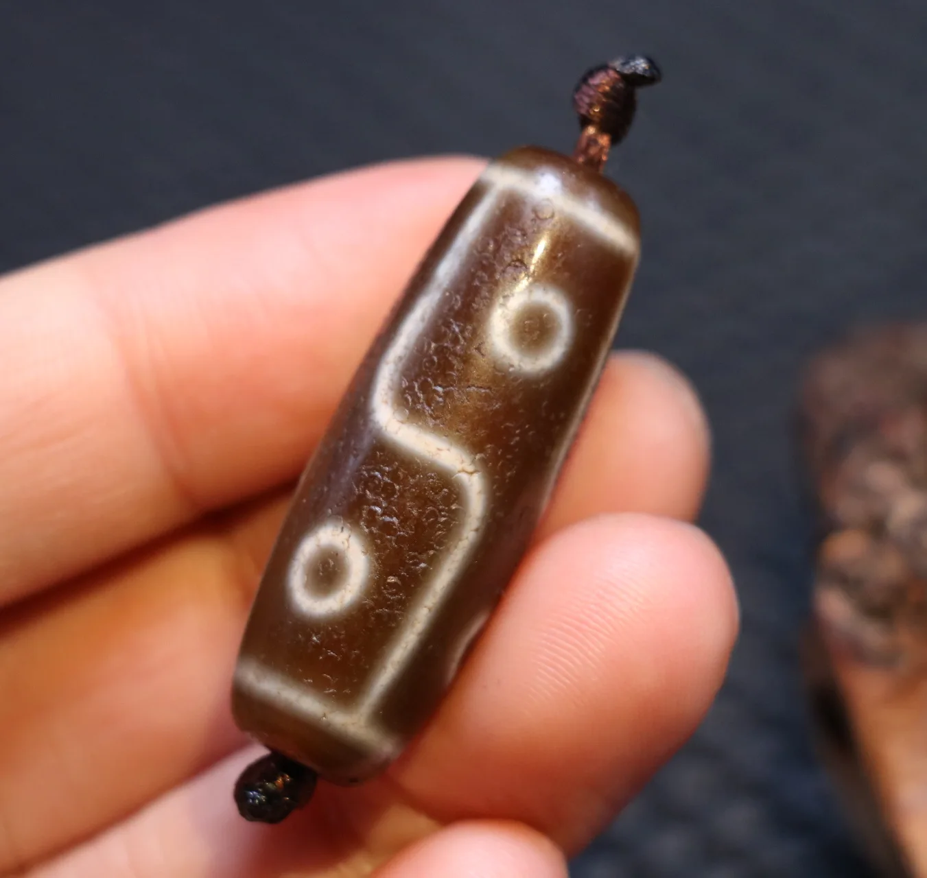 

Ultra Energy Tibetan Old Agate 6 Eye Healthy Symbol dZi Bead Amulet Fit For Making Bracelet Talisman 5A+ T UPD211202A15