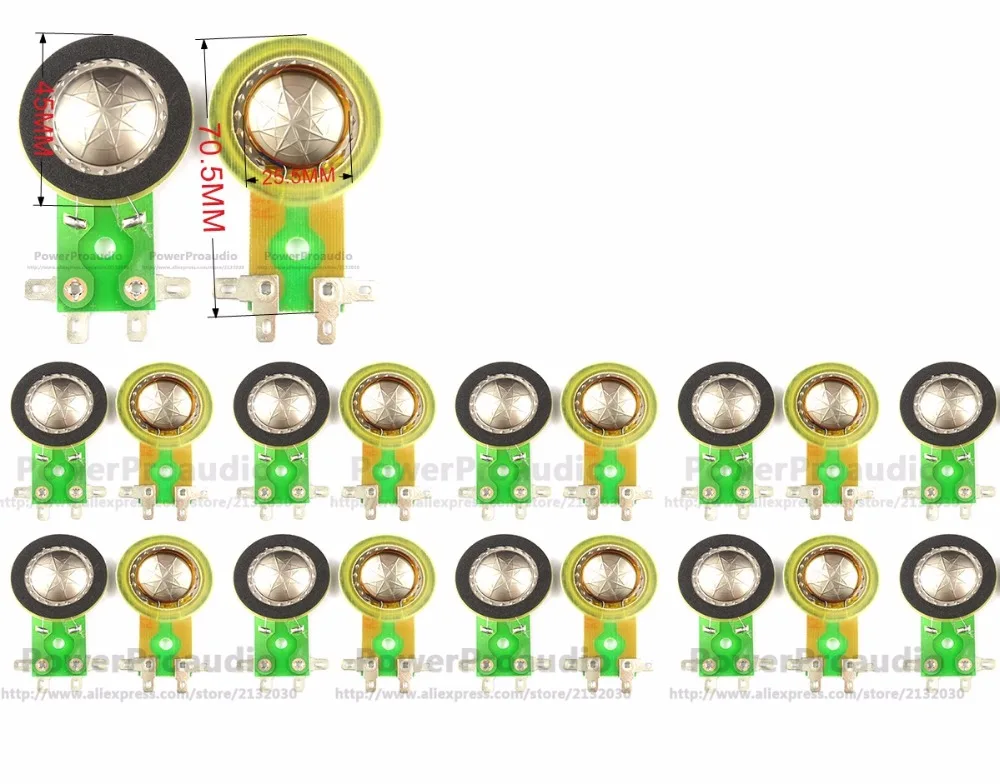 

25.5 mm Titanium Membrane TREBLE film Voice coil Speaker voice coil 20 pcs/lot