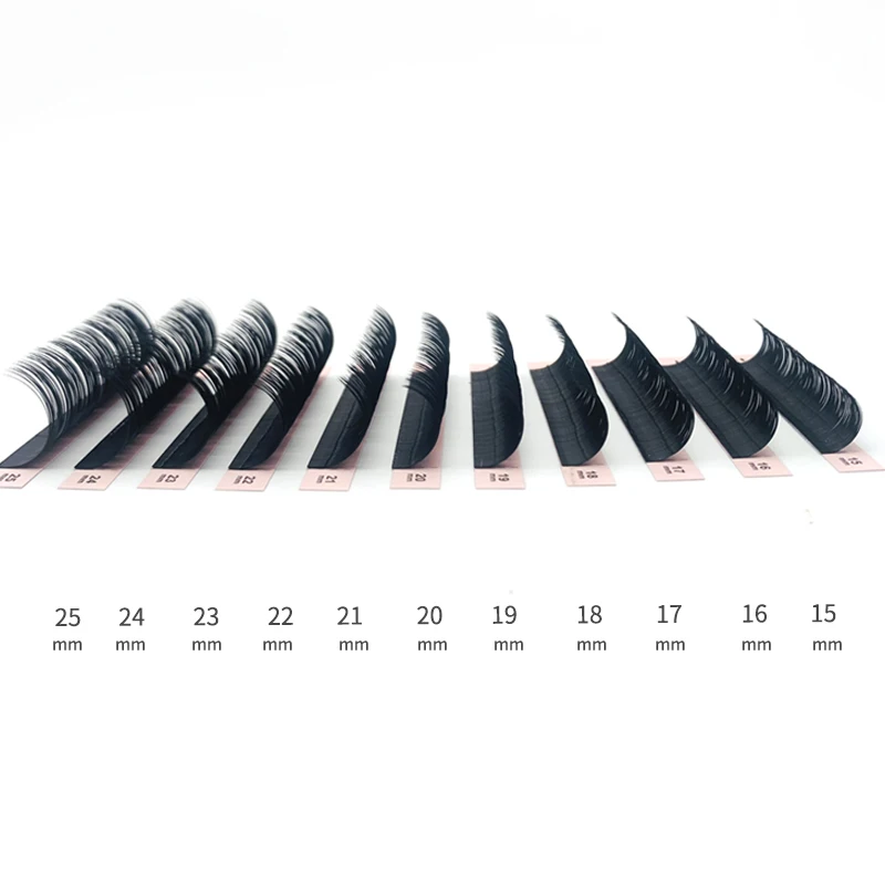 NATUHANA 8-25mm Mix Super Long Length Eyelash Extension Korean PBT False Eyelashes Individual Synthetic Mink Faux Lashes