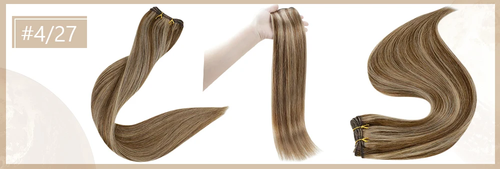 Full Shine Human Hair Weft Extensions Hair Bundles 100g Sew In Silky Straight Remy Skin Double Weft For Salon