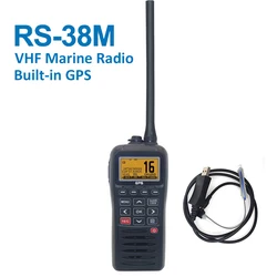 Radio marina VHF con GPS integrado, transceptor flotador, tri-watch, IP67, impermeable, Walkie Talkie, 156.025-163.275MHz, RS-38M reciente