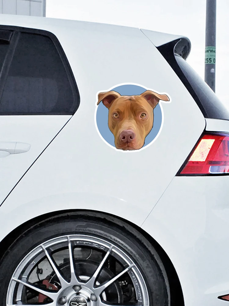 32831 # Grey Pitbull Dog 13 Cm/17 Cm Self-adhesive Decal Car Sticker Waterproof Auto Decors on Bumper Rear Window Laptop