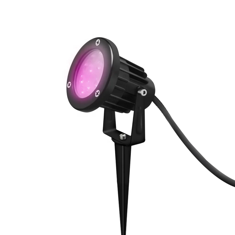 GLEDOPTO Zigbee 3.0 7W RGBCCT LED Garden Light Pro Outdoor Lighting LCompatible with Hub Tuya App Voice 2.4G RF Remote Control