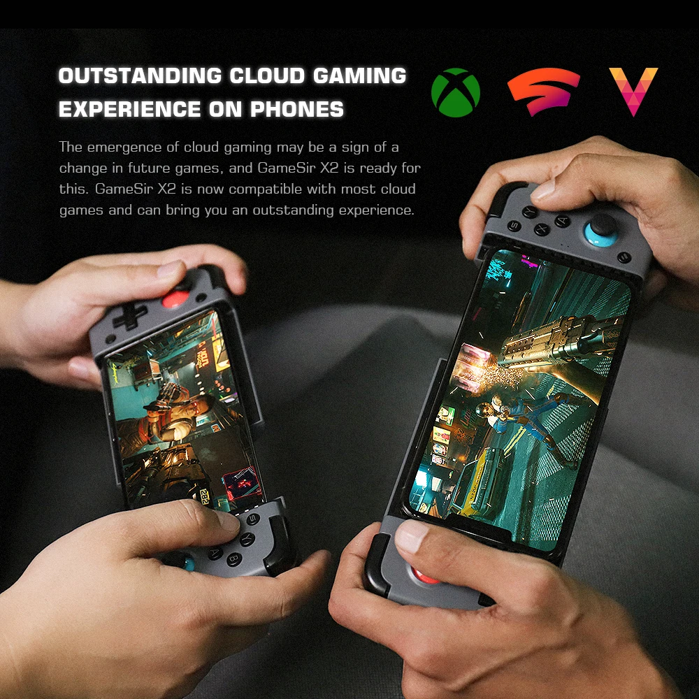 GameSir X2 Bluetooth Mobile Gamepad Wireless Game Controller for Android and Apple iPhone Cloud Gaming Xbox Game Pass STADIA