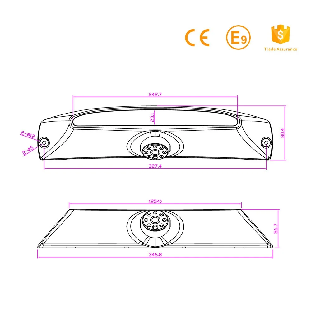 HD 720P Stop lights Rear View 3rd Brake Light Camera for IVECO Daily 5 2008-2014 ,Misayaee Night Vision Camera Waterproof Camera