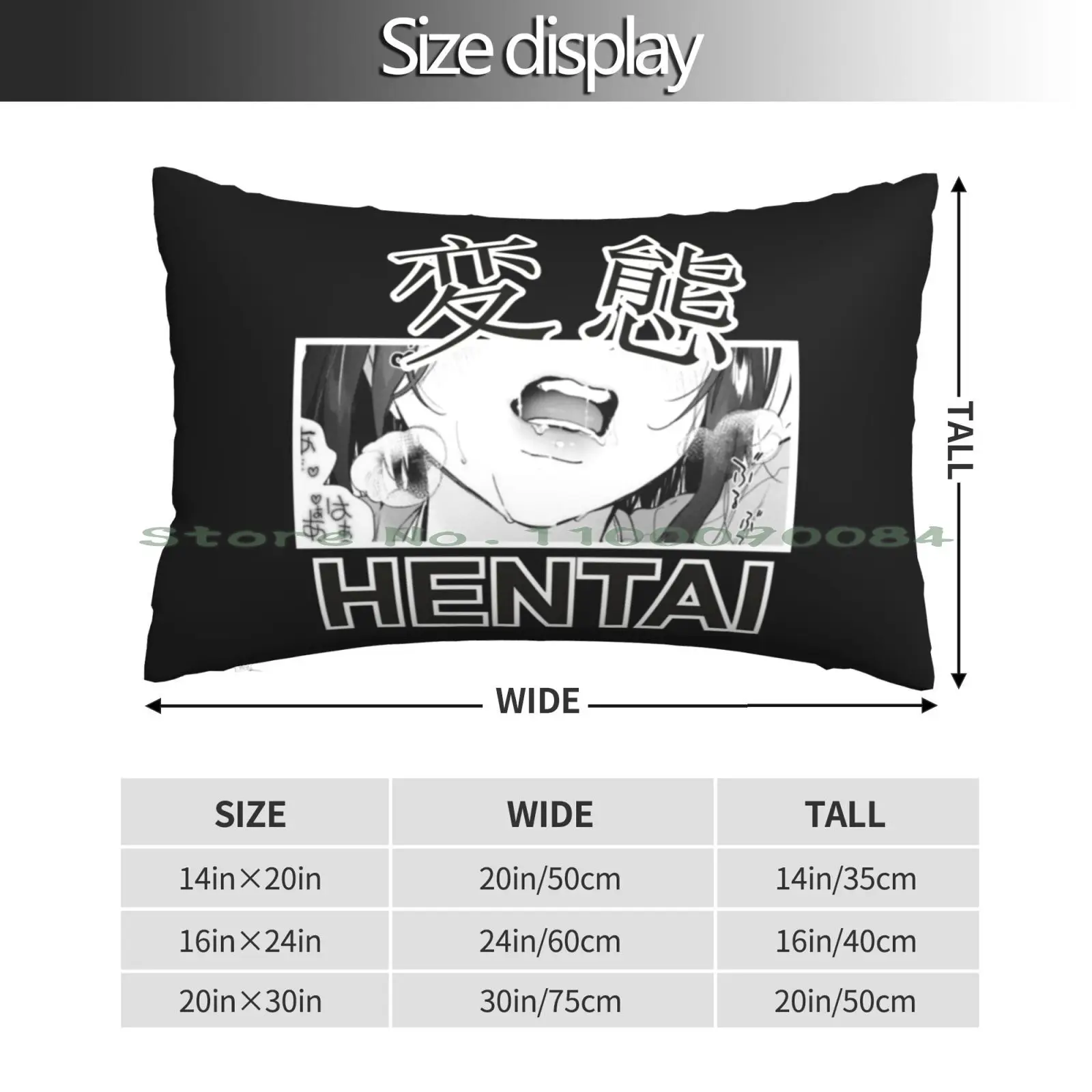 Anime. Senpai Girl. Hentai. Waifu Material. Pillow Case 20x30 50*75 Sofa Bedroom Anime Anime And Manga Fan Boy Hentai Japanese