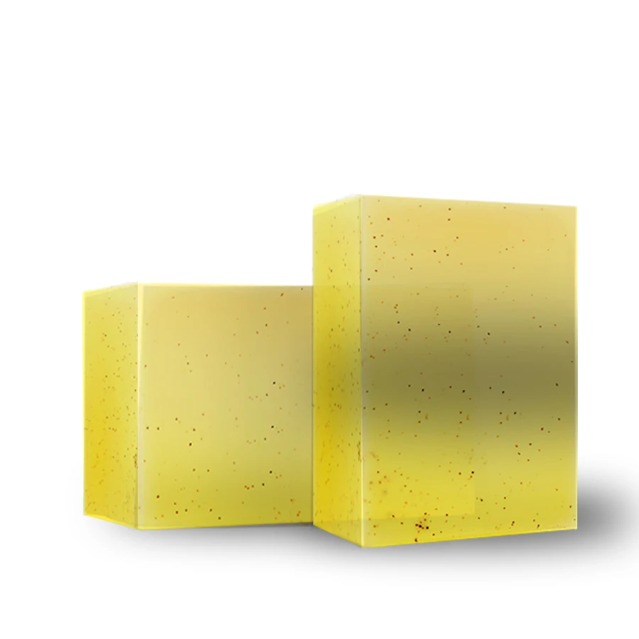 Lemon aromatherapy scrub soap 50g Handmade Essential Oil Soap Gift . Moisturizing & Cleansing With Natural Oils For Body/Face