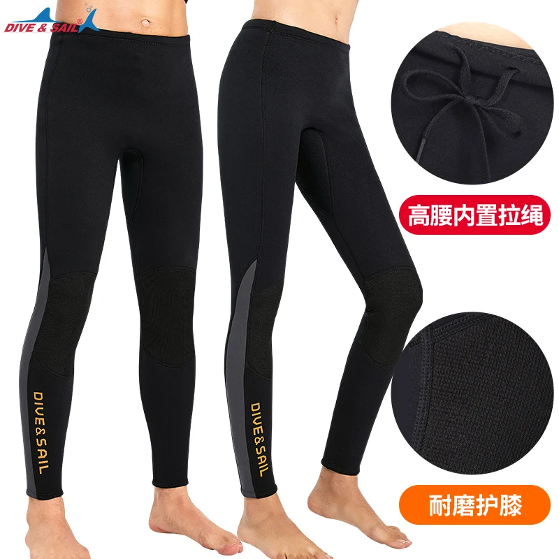 Giacca e pantaloni elastici per immersioni subacquee in Neoprene SCR da 3MM costumi da bagno da surf canottaggio Snorkeling cappotto da immersione caldo vendite Separate