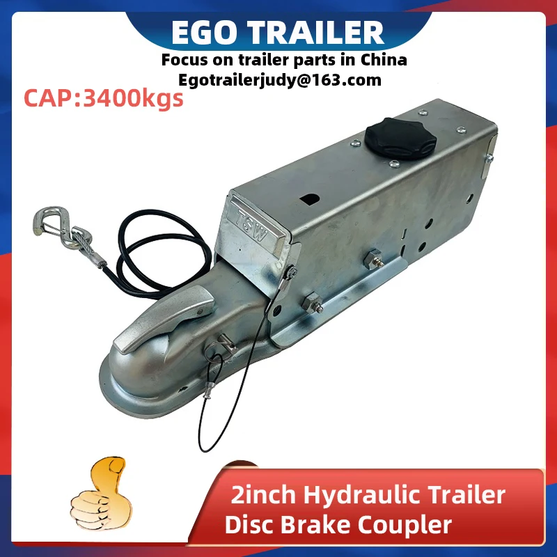 EgoTrailer-Actionneur de couremplaçant de surtension de frein à disque de remorque hydraulique, modèle à billes de 2 pouces, 3400kg