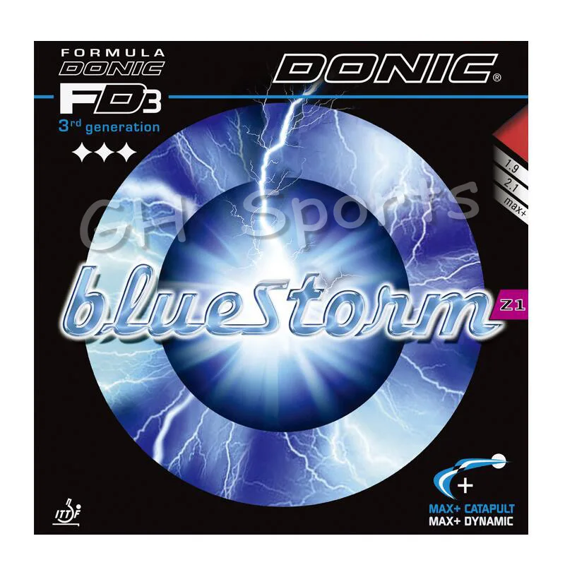 DONIC BLUESTORM BlueStorm Z1 / Z2 / Z3 Table Tennis Rubber Ping Pong Sponge Tenis De Mesa