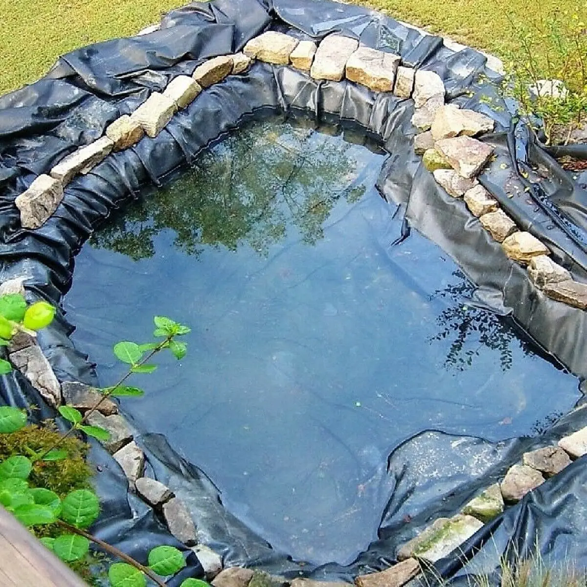 5x10ft Outdoor Fish Pond Liner Waterproof Cloth Gardens Pools PVC Membrane Reinforced Landscaping HDPE Pool fish pond liners