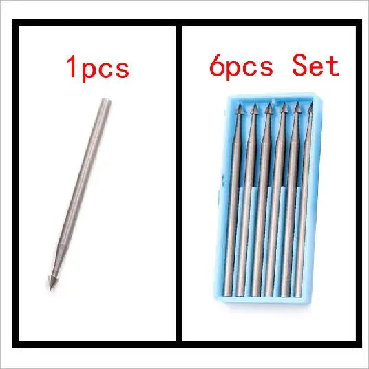SanZ 1/6pcs Lega di tungsteno acciaio inox Oliva Ambra Incisione intaglio coltello Fresa Lavorazione Del Legno Router Bit di Legno Fresatura strumenti taglierina