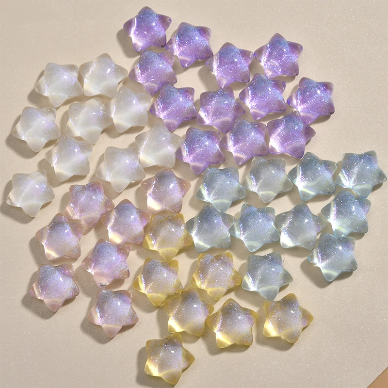 Minimum order 50pcs/lot fashion Flat back resin beads 16mm star shape diy jewelry earring/hair/bracelet accessory