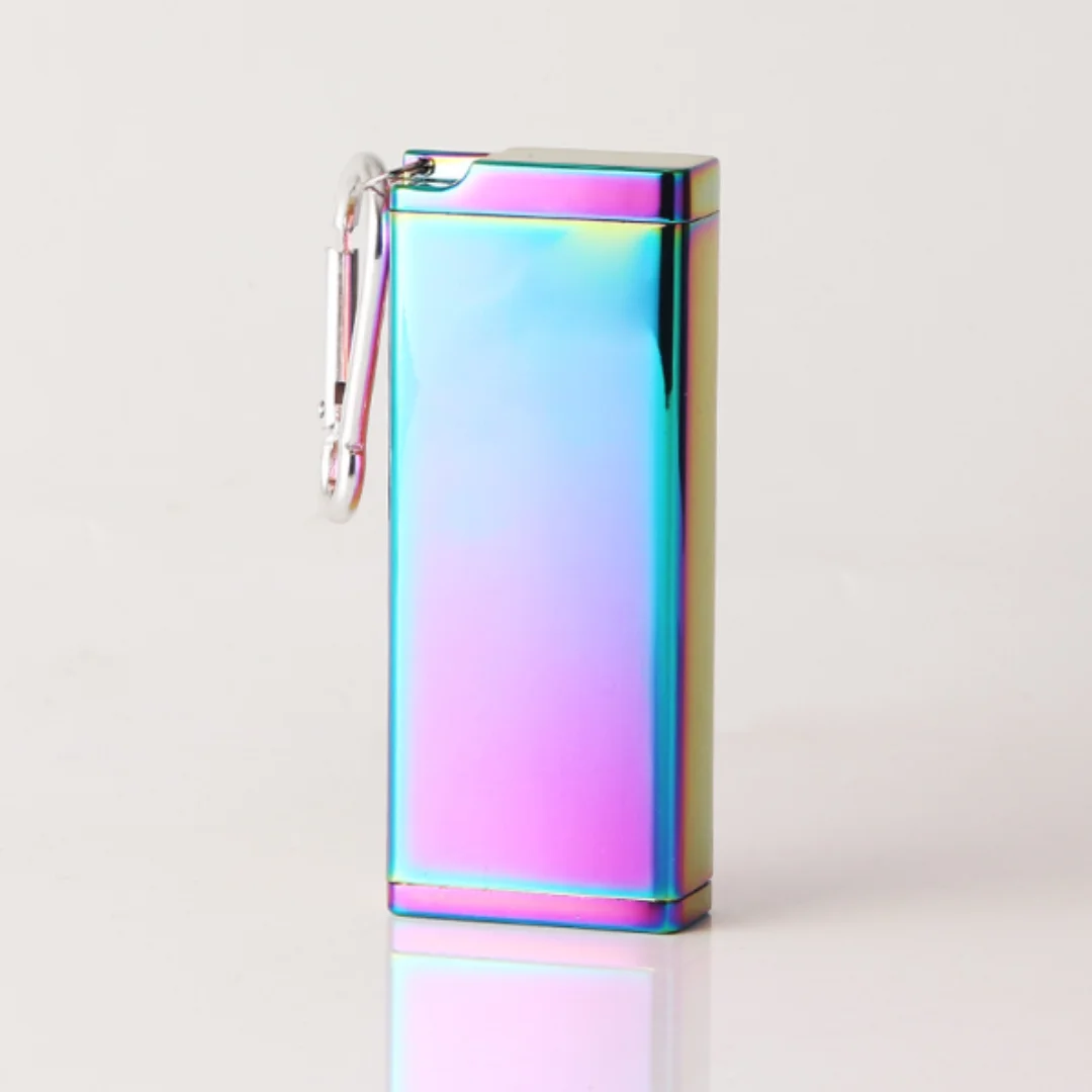 Portable Ashtray with Lid, Keychain Ashtray, Mini Metal Bottle, Lightweight, Living Room, Home, Fashion, 9 Colors