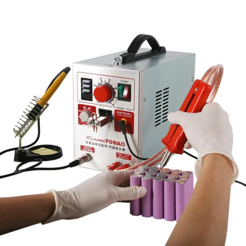 220V 3.2KW 709AD Battery Spot Welder with HB-70B Welder pen for 18650 Spot Welding Machine