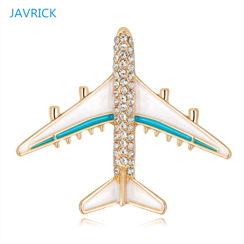 Broche de avião esmaltado, de alta qualidade, joia, distintivo, festa, banquete, cachecol, presentes, acessório de decoração