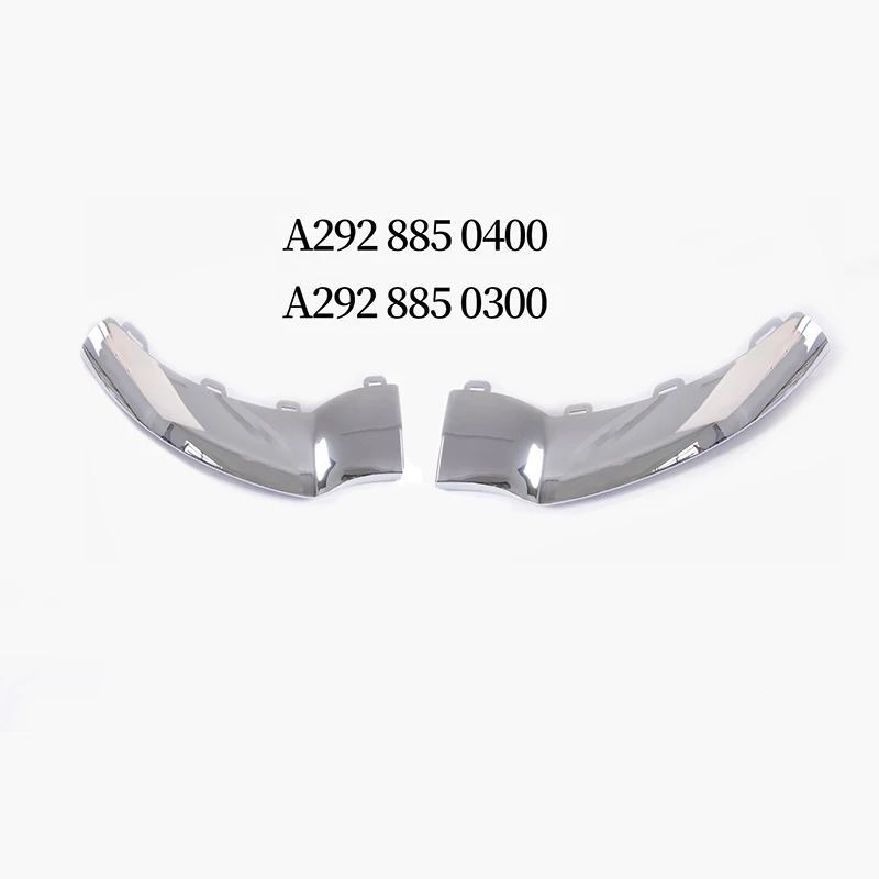 Paraurti anteriore Spoiler cromato cromato Trim per Mercedes Benz GLS X166 W166 GLS400 GLS500 A2928850300 A2928850400 2928855822