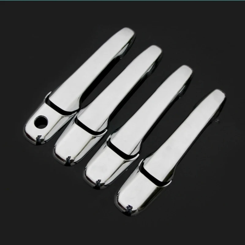 For Mazda CX-7 CX7 CX 7 2006-2012 Chrome Carbon Fiber Car Door Handle Bowl Cover Sticker Styling Decal Accessories