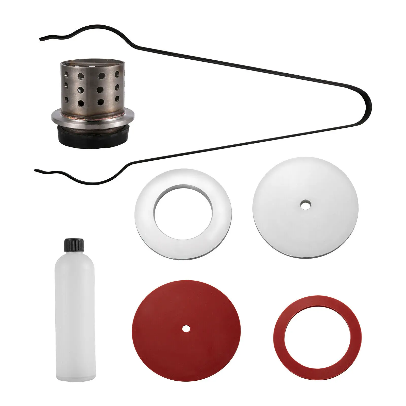 VEVOR-máquina de inversión al vacío para joyería, dispositivo de inversión de cera perdida con campana de 9x8 pulgadas, adecuado para oro, plata y cobre, 2L
