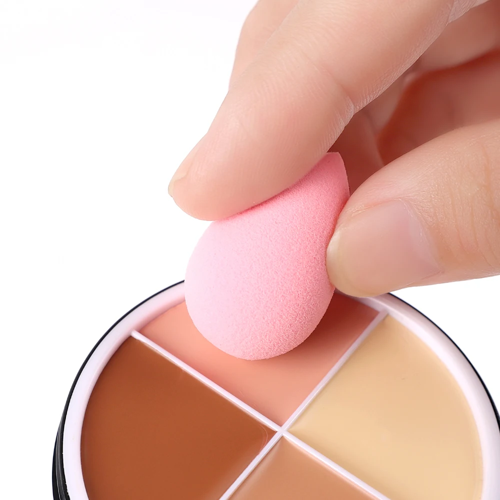 2 pcs/set Women Makeup Sponge Wet Dry Use  Beauty Egg  Cushion Foundation Powder Sponge Beauty Tool Makeup Accessories