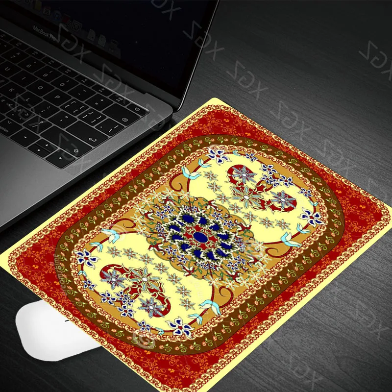 Yzuoan Persian Carpet Big Promotion Fashion Cheapest Rubber Non-slip Laptop Gaming Keyboard Mouse Pad for CS GO Dota LOL 22X18CM