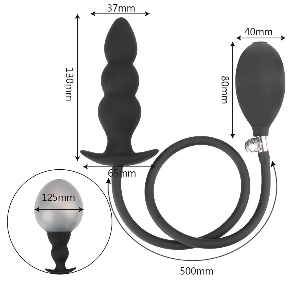 Super Large Inflatable Huge Big Anal Plug Max 12cm Dildo Pump Anal Dilator Expandable No Vibrator Butt Plug Anal Balls Sex Toys