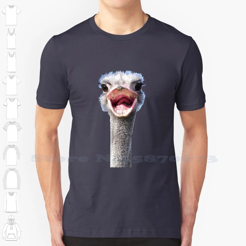 

Ostrich 100% Cotton T-Shirt Ostrich Wild Animal