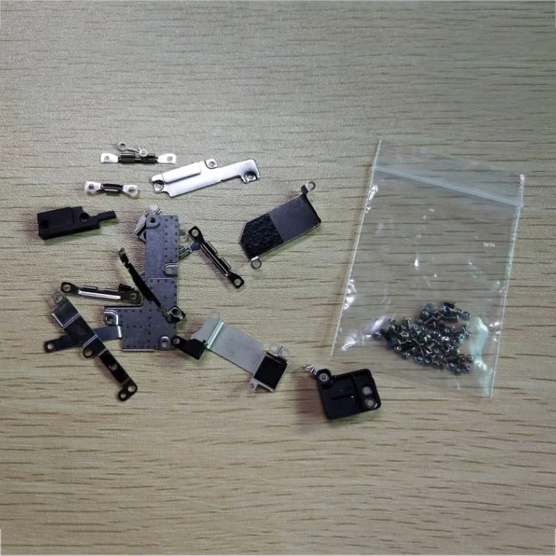 Juego completo de Placa de protección de soporte interno de Metal pequeño, Kit de reparación de piezas + tornillo de Juego completo para iphone 5,