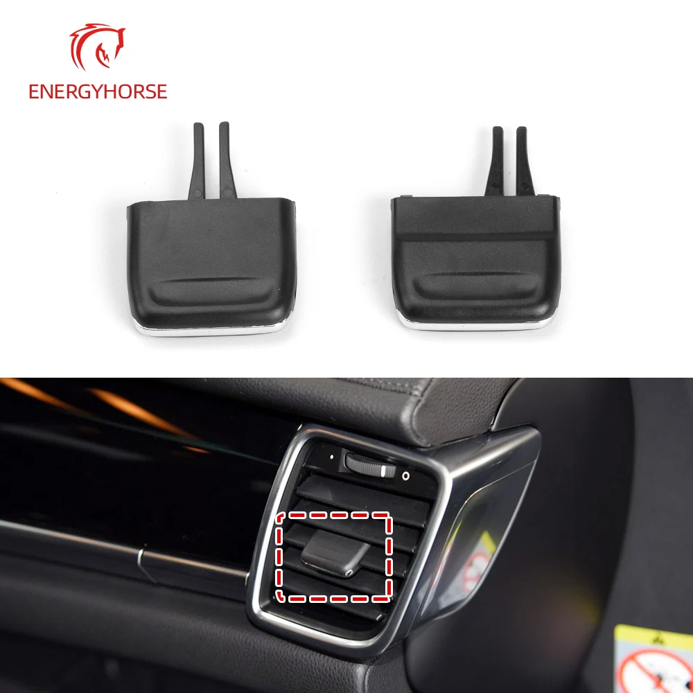 Car Front Air Conditioning A/C Air Vent Outlet Tab Air Conditioning Leaf Adjust Clip Repair Kit for Porsche Panamera Car Styling