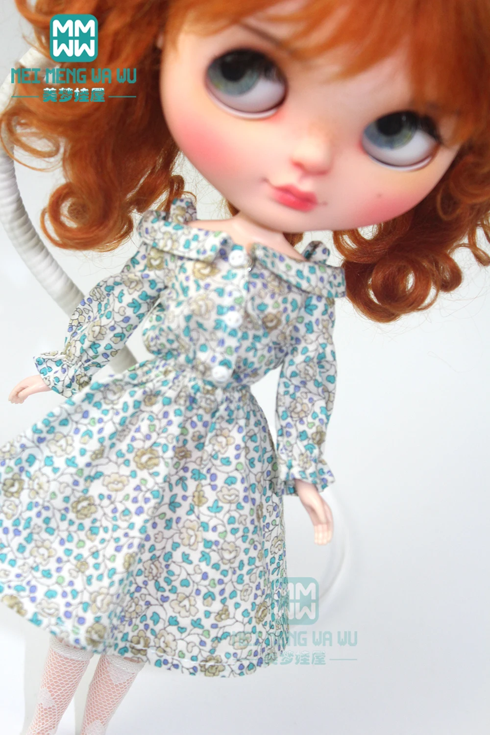 1pcs Blyth Doll Clothes fashion printed A-line skirt for Blyth Azone OB23 OB24 1/6 doll accessories