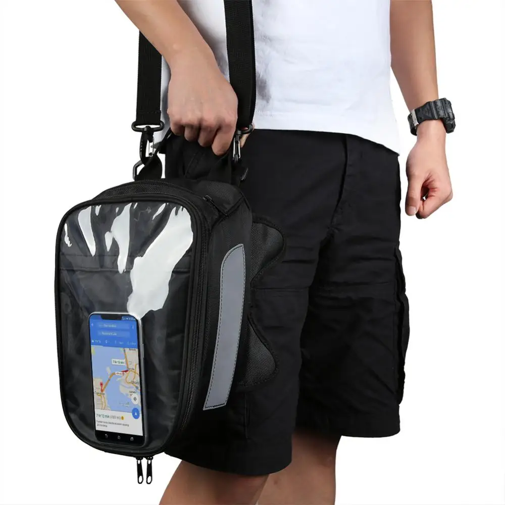 55% Hot Sales!!! Waterproof Magnetic Motorcycle Oil Fuel Tank Storage Bag Phone Pouch Backpack