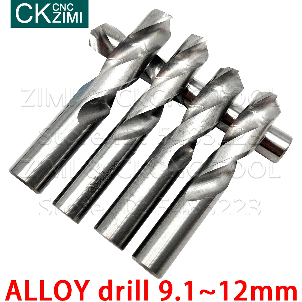 1PCS 9.1-12มม.คาร์ไบด์เจาะสแตนเลสWoodworking Twistเจาะรูเจาะโลหะเครื่องกลึงCNC