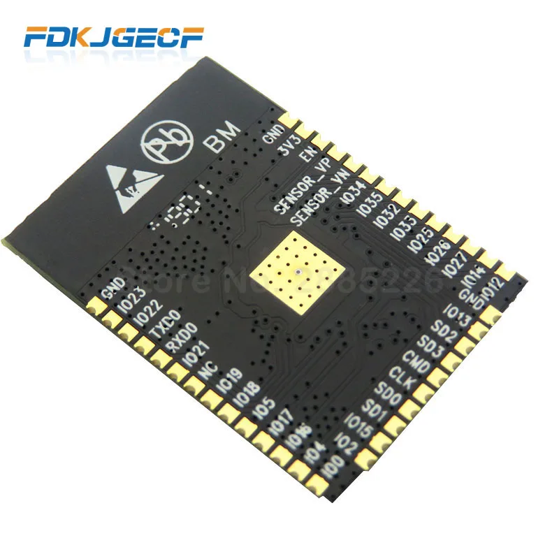 ESP32-WROOM-32 ESP-WROOM-32 ESP-32S ESP-DowdQ6 Dual Core 32Mbits SPI flash uart mode smd ESP32 module espressif