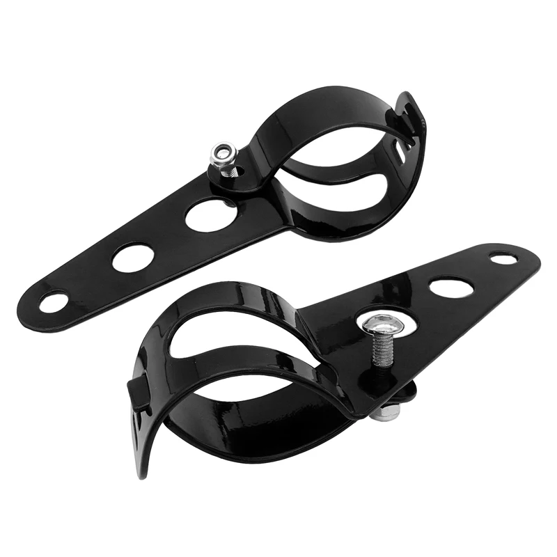 Universal Motorcycle Headlight Mounting Bracket Fork Ears Adjuster Mount Clamp Holder for Chopper Bobber Cafe Racer Accessories