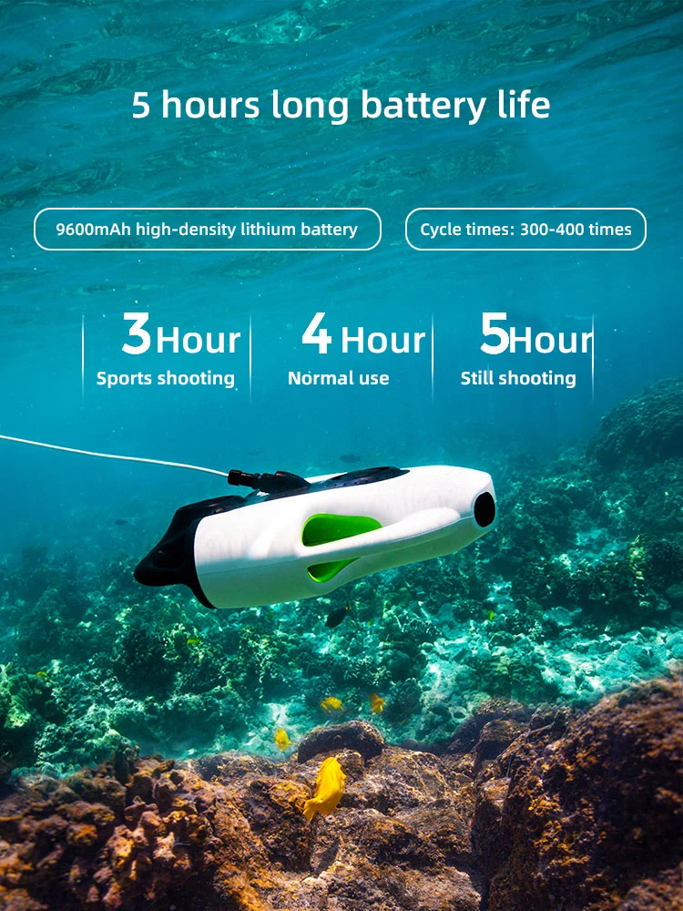 Underwater unmanned robot underwater live 4K high-definition shooting diving submersible shooting intelligent robot
